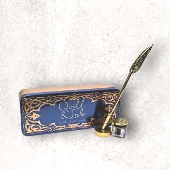 Rare Black Storybook Cosmetics Quill & Ink Eyeliner Set Gel Eyeliner